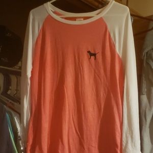 Thin long sleeve coral tee